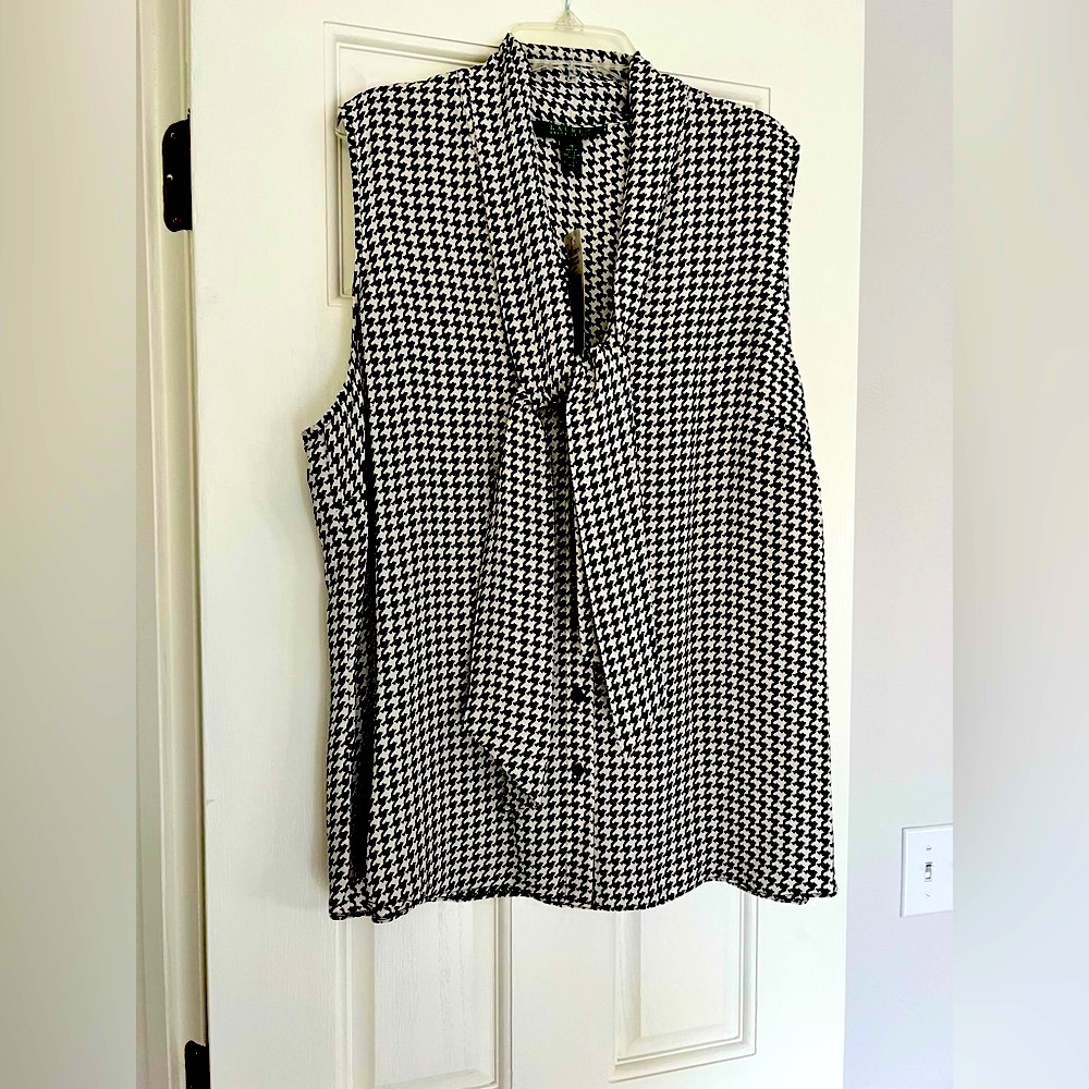 Lauren Ralph Lauren Sleeveless Silk Blouse